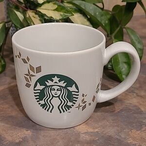 STARBUCKS 2013 Holiday Collection Siren  Mermaid Logo Ceramic Mug, 14oz